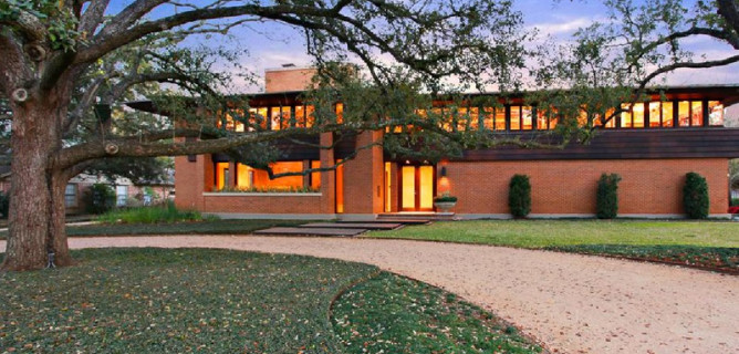 Frank Lloyd Wright Inspired House for Sale