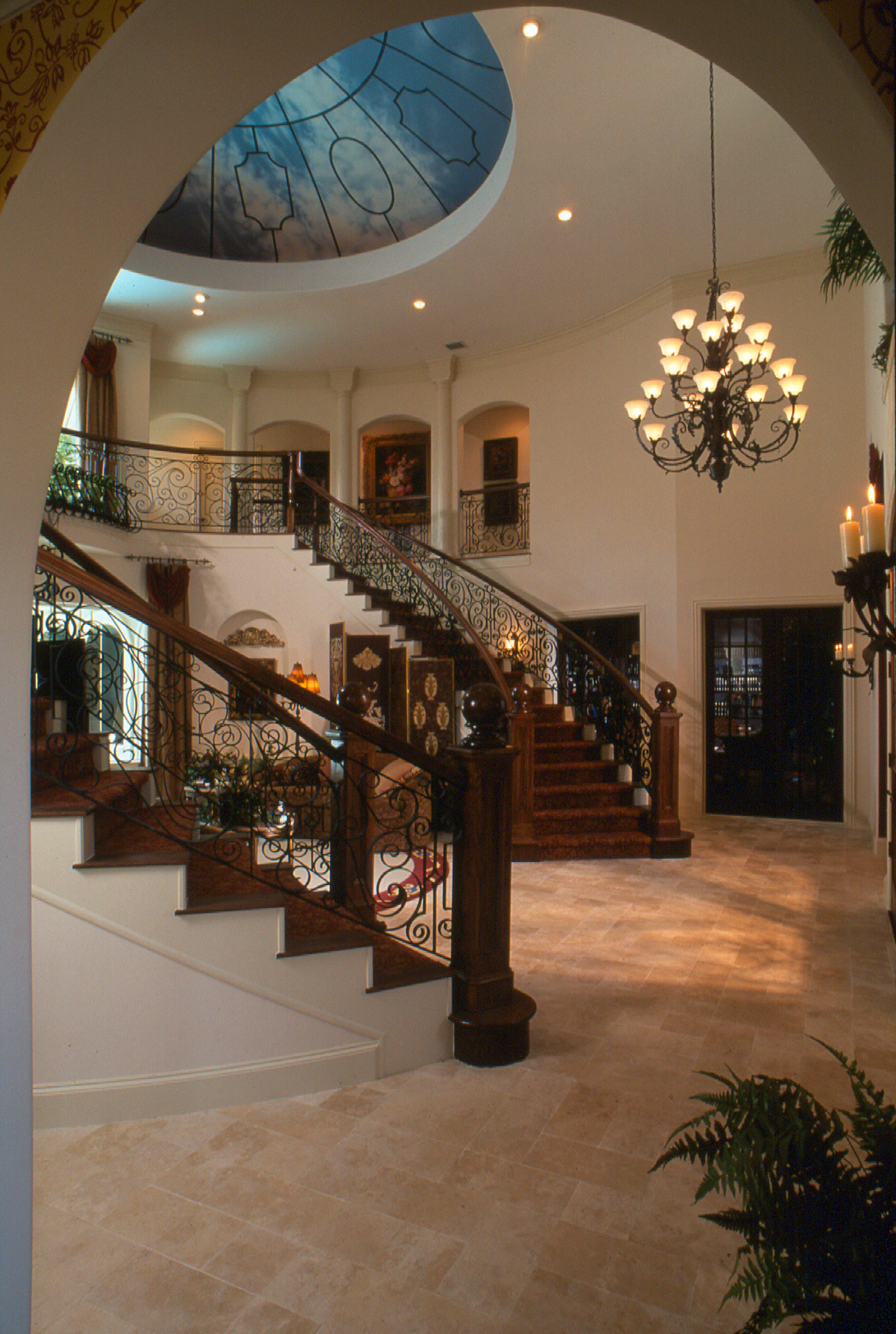 Entry Foyer Stairs Courtland Building Company, Inc.